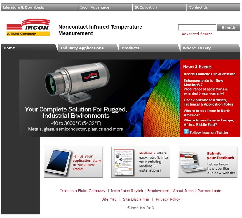 Ircon pirometre markasının internet sitesi yeniden faaliyete geçiyor